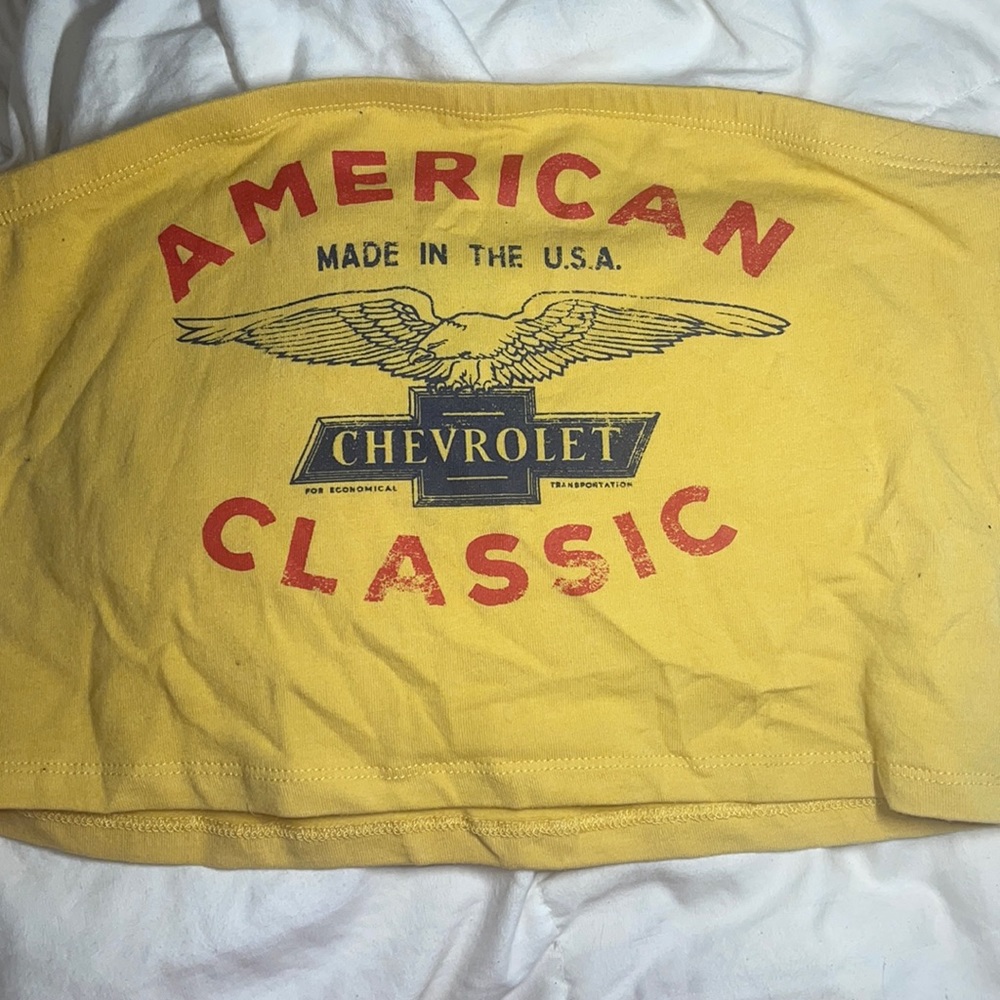 NEVER WORN America classic Chevrolet tube top